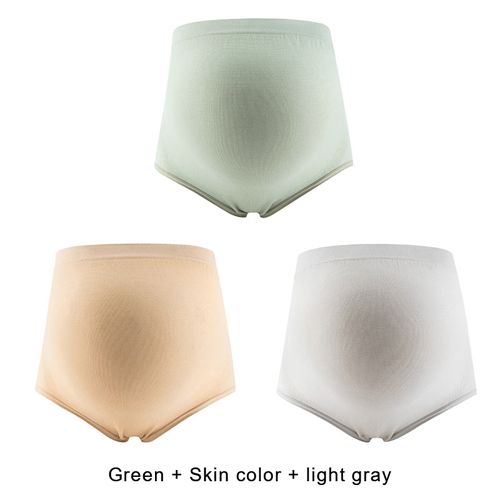3PCS/set females Maternity Panties Women's High Waist Full Belly support Panties Comfortable Breathable Pregnancy Panties L-XL