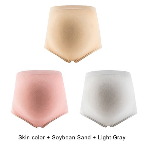 3PCS/set females Maternity Panties Women's High Waist Full Belly support Panties Comfortable Breathable Pregnancy Panties L-XL