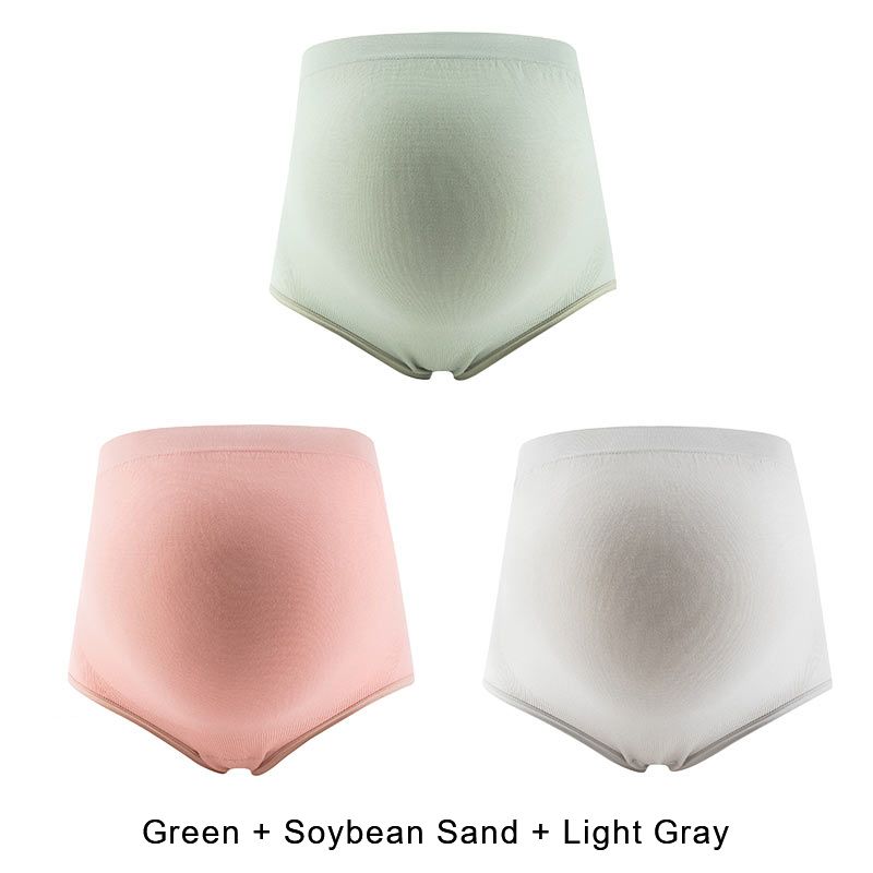 3PCS/set females Maternity Panties Women's High Waist Full Belly support Panties Comfortable Breathable Pregnancy Panties L-XL