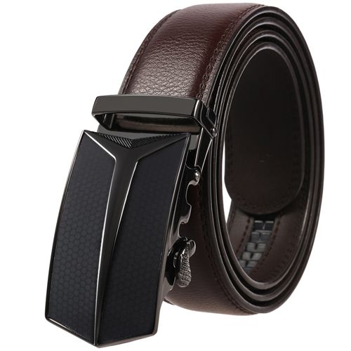 Men Belts Automatic Buckle Belt PU Leather Inner Wear Toothless High Quality Belts For Men Leather Strap Casual Business Jeans Belts Men Luxury Designer Brand