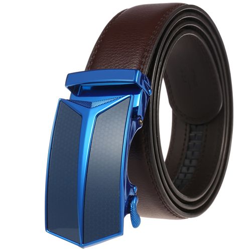Men Belts Automatic Buckle Belt PU Leather Inner Wear Toothless High Quality Belts For Men Leather Strap Casual Business Jeans Belts Men Luxury Designer Brand