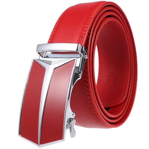 Men Belts Automatic Buckle Belt PU Leather Inner Wear Toothless High Quality Belts For Men Leather Strap Casual Business Jeans Belts Men Luxury Designer Brand