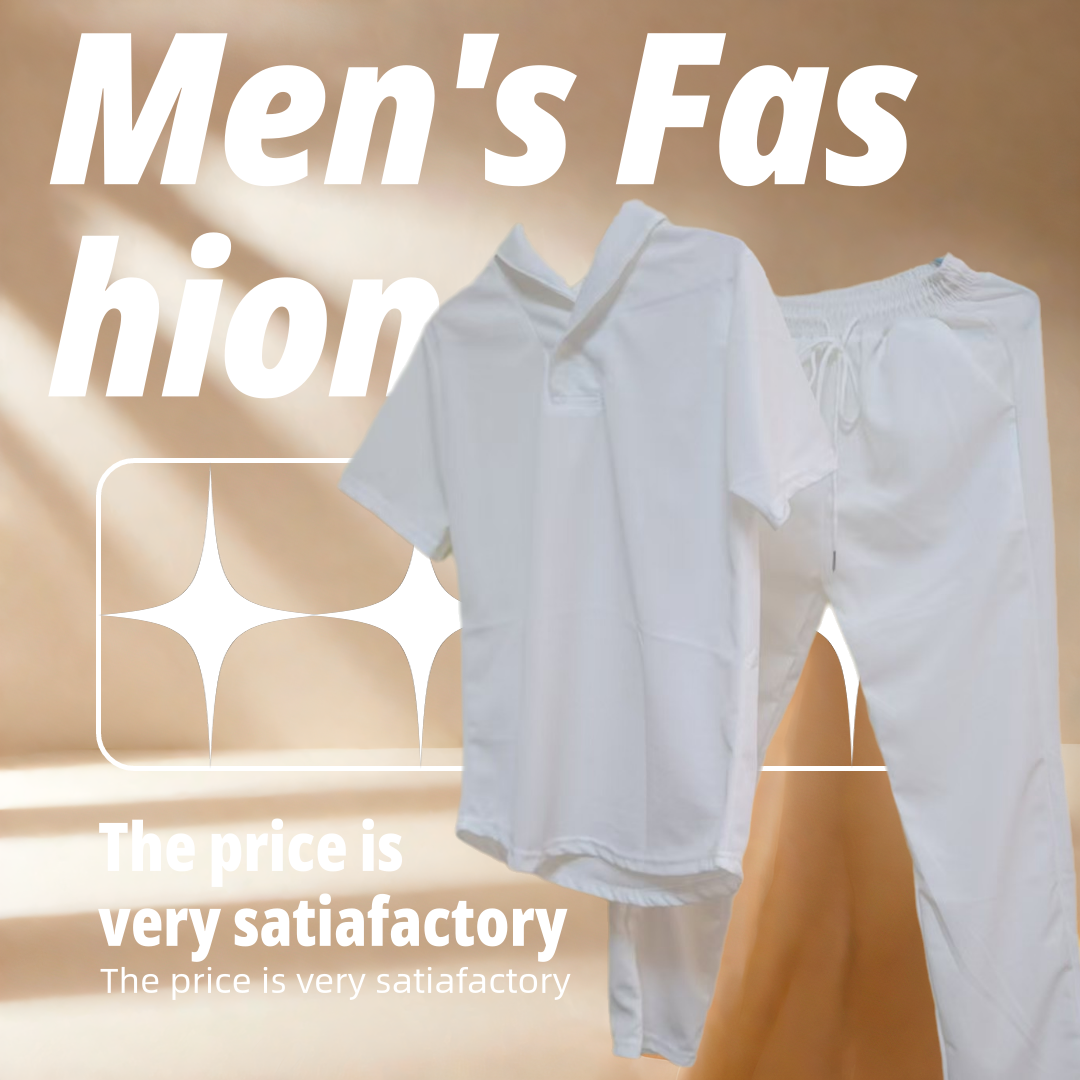 2024 New Arrivals Men Clothes 2 In 1 Men's T-Shirt Sets 2 Pcs Man Loose Short Sleeve Trousers Set Summer Thin Sports Suit Fashionable Short Sleeve Trousers Trendy Lightweight Fashion Men Clothes