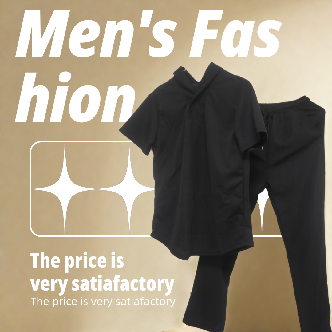 2024 New Arrivals Men Clothes 2 In 1 Men's T-Shirt Sets 2 Pcs Man Loose Short Sleeve Trousers Set Summer Thin Sports Suit Fashionable Short Sleeve Trousers Trendy Lightweight Fashion Men Clothes