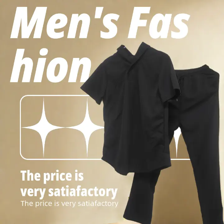 2024 New Arrivals Men Clothes 2 In 1 Men's T-Shirt Sets 2 Pcs Man Loose Short Sleeve Trousers Set Summer Thin Sports Suit Fashionable Short Sleeve Trousers Trendy Lightweight Fashion Men Clothes