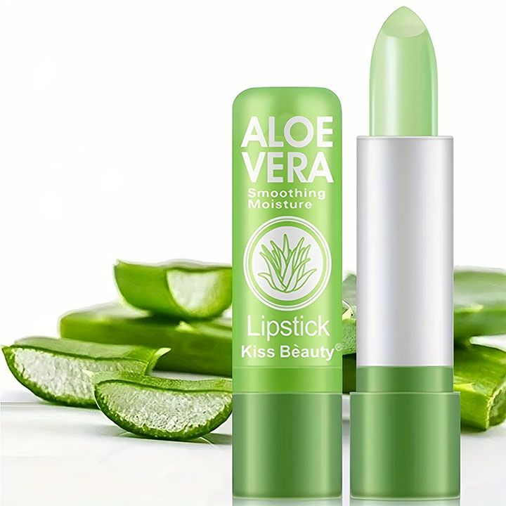 Aloe Vera Moisturizing Lipstick Lasting Nutritional Repair Lipsticks Anti Drying Color Changing Waterproof Natural Lip Care