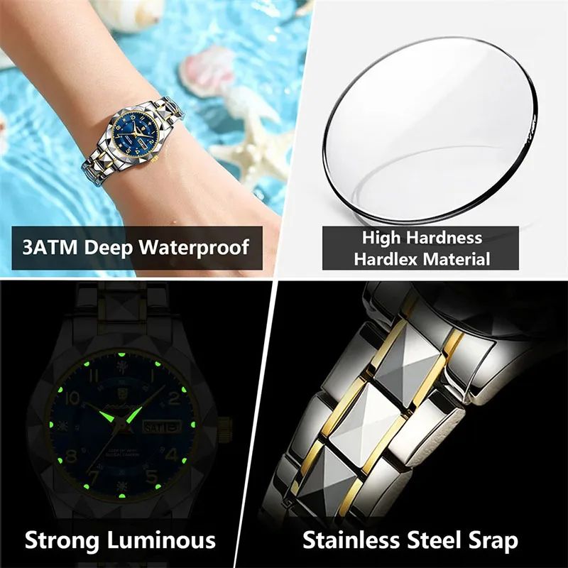 Ladies Watch Small Dial Top Luxury Brand Stainless Steel Bracelet Women Quartz Watches Waterproof Ultra Thin Clock Luminous