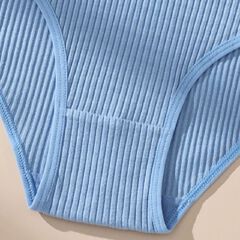 Clothes 7Pcs Underwear Panties Striped Briefs for Women Low-Rise Women Anti-bacterial Breathable Cotton Comfortable Female Soft Underwear Solid Colors Ladies Underpants for Daily Wear and Sports