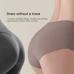 Clothes 6 Pcs Women Panties Slip Silk Seamless Briefs Ladies Cotton Crotch Lingerie Comfy Invisible Briefs Girls Quick Drying Underwear Women Underwear Soft Thin Light Panty Culotte Femme Underpants