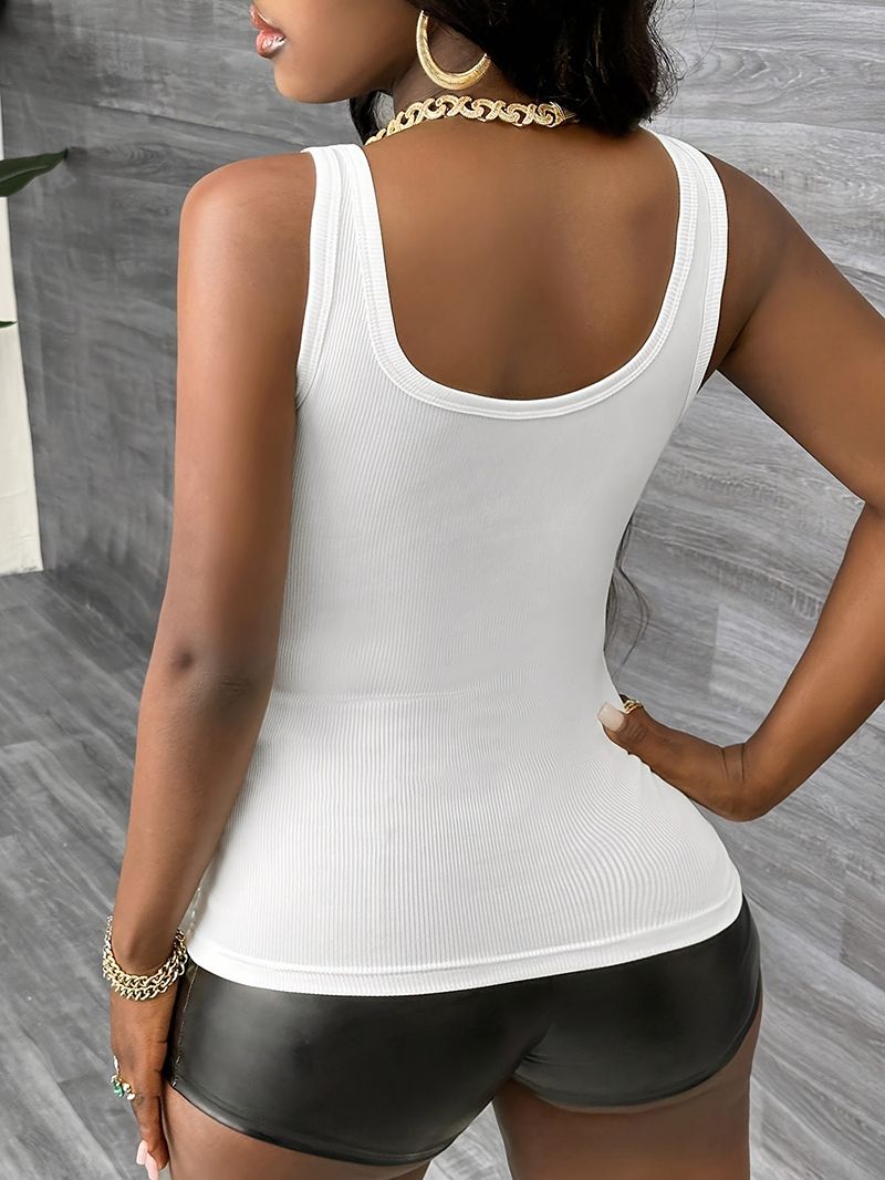 2Pcs Womens Workout Tank Tops Racerback New Women's Clothing Summer Solid Crop Top Hot Girl Sleeveless Casual V-neck Vest Camisole, T-Shirts Top Sling Woman Top Ribbed Sleeveless Beach Fashion Clothes