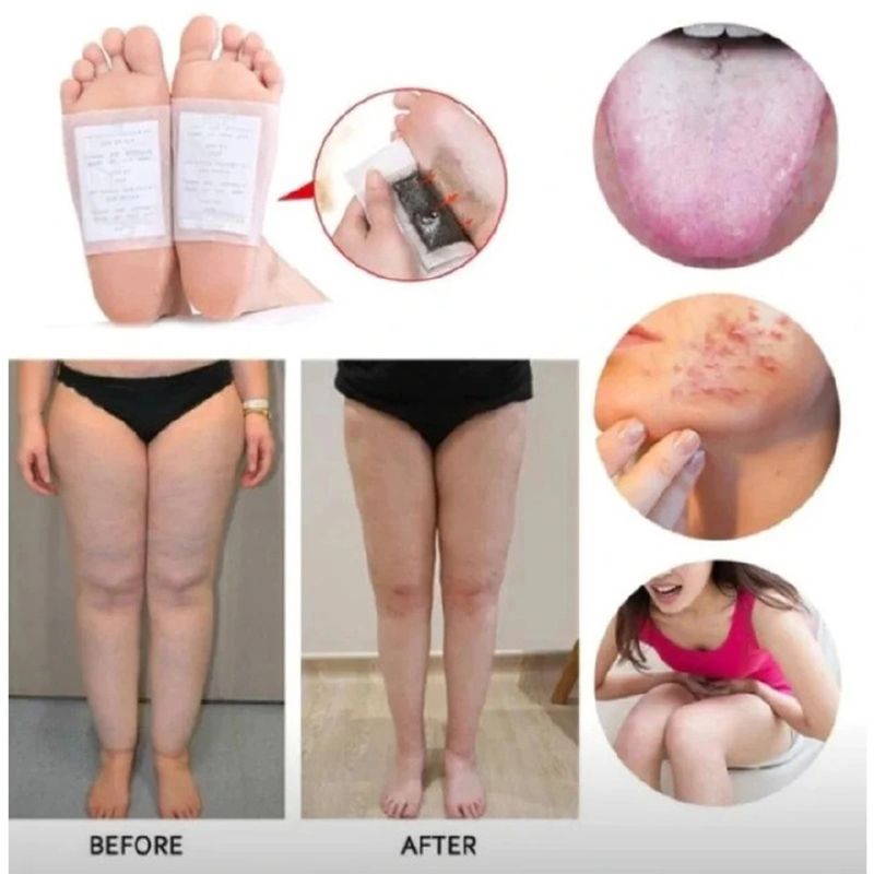 10pcs/box Detox Foot Patches, Foot Pads Toxins Remover Cleansing Detox Foot Patches, Feet Slimming Cleansing Herbal Body Health For Weight Loss, Detox Foot Patch Natural Improve Sleep Foot Body Care