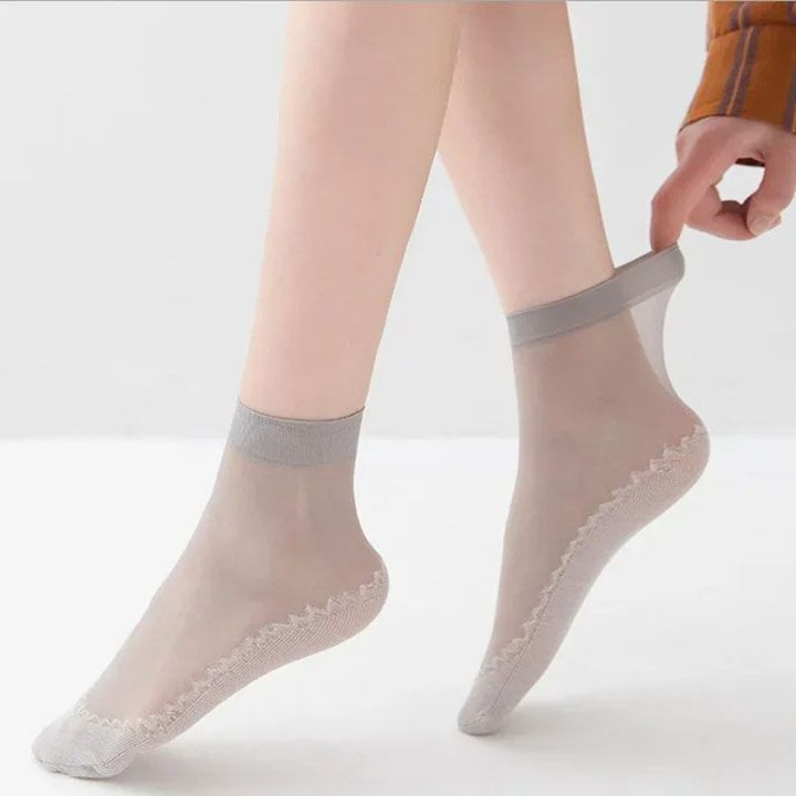 10 Pairs Women's Socks Soft Cotton Socks Women's Clothing Summer Ultrathin Breathable Sock Casual Lightweight Female Transparent Boat Socks