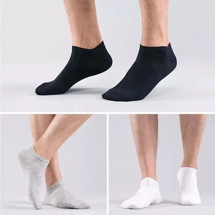 15 pairs/men's socks spring and summer thin breathable soft polyester cotton socks black casual business socks boat socks