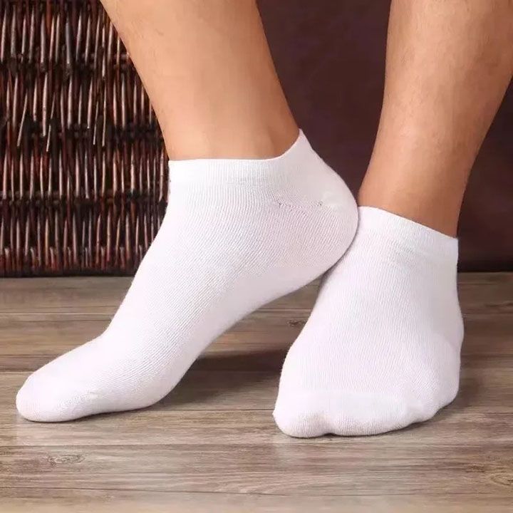 15 pairs/men's socks spring and summer thin breathable soft polyester cotton socks black casual business socks boat socks