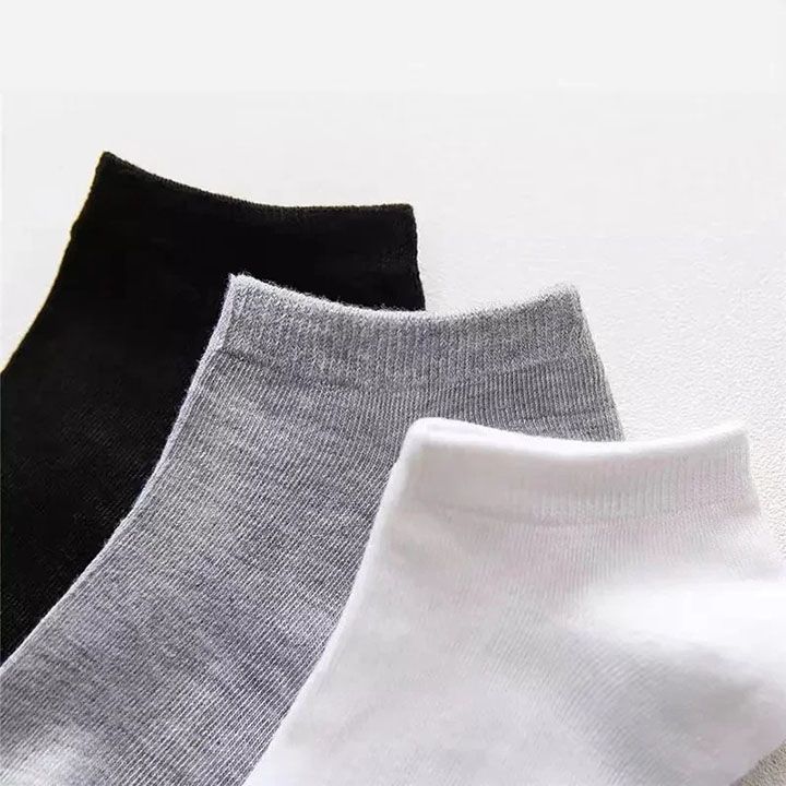 15 pairs/men's socks spring and summer thin breathable soft polyester cotton socks black casual business socks boat socks