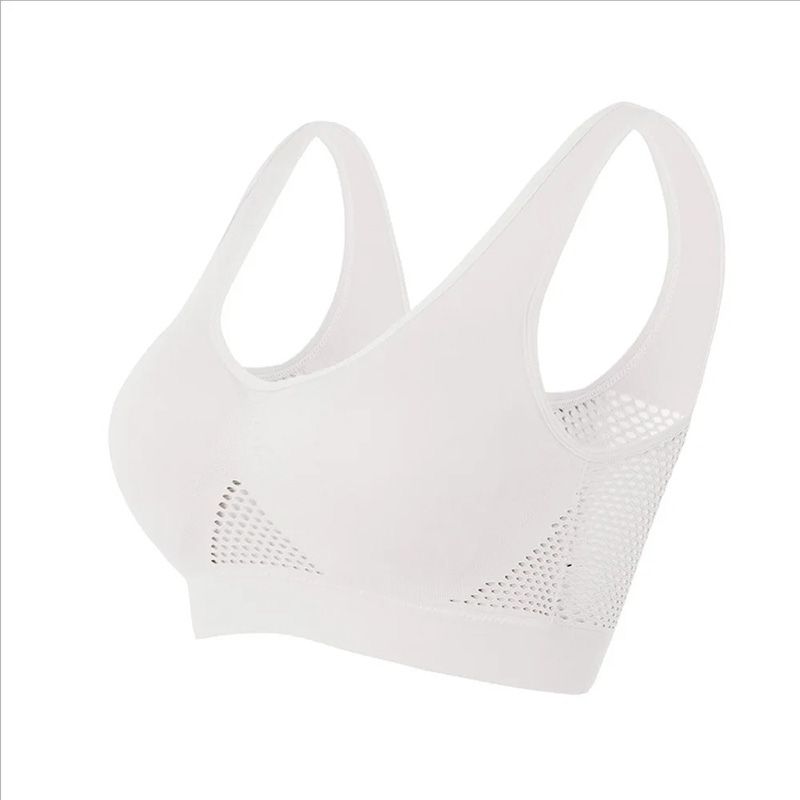 Women'S Clothing Lingerie Bras Seamless Mesh Women Sports Bras Fitness Gym Running Underwear Shockproof Bra Wireless Plus Size Crop Top Breathable Yoga Bra