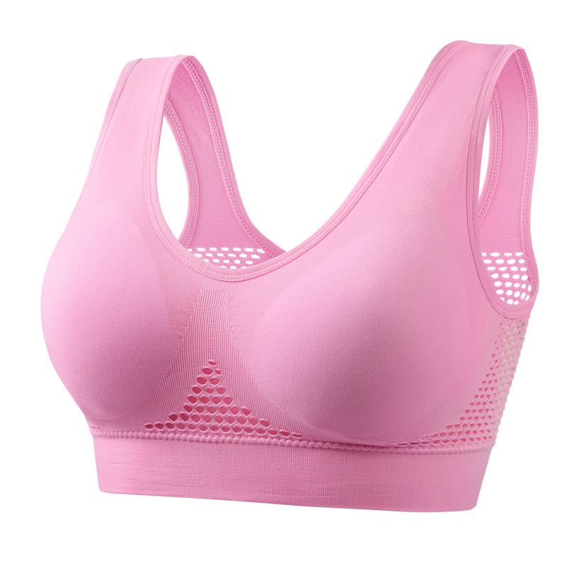 Women'S Clothing Lingerie Bras Seamless Mesh Women Sports Bras Fitness Gym Running Underwear Shockproof Bra Wireless Plus Size Crop Top Breathable Yoga Bra