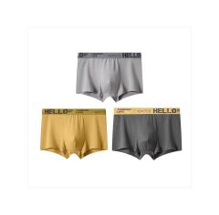 4Pack Men's Underwear, Men's Clothes Breathable Comfort Quick Dry Stretch Boxer Briefs Men's Cotton underwear Graphene backing Bacteriostat Youth shorts Underwear Fashion Boxer Briefs
