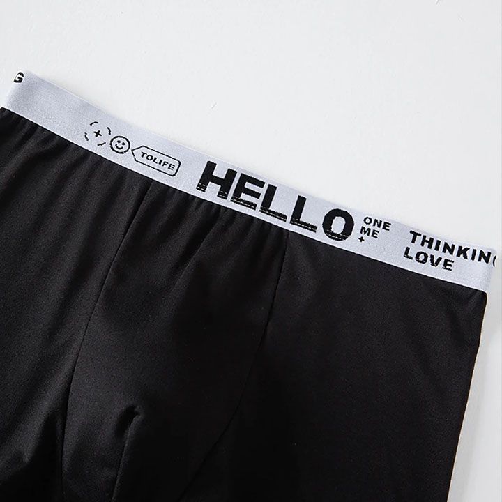 4Pack Men's Underwear, Men's Clothes Breathable Comfort Quick Dry Stretch Boxer Briefs Men's Cotton underwear Graphene backing Bacteriostat Youth shorts Underwear Fashion Boxer Briefs