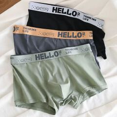 4Pack Men's Underwear, Men's Clothes Breathable Comfort Quick Dry Stretch Boxer Briefs Men's Cotton underwear Graphene backing Bacteriostat Youth shorts Underwear Fashion Boxer Briefs