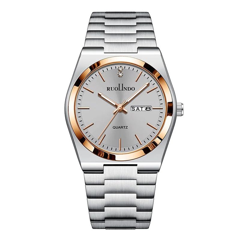 2026 Fashion Men Business Watch Leisure Quartz Stainless Steel Buckle WristWatches Waterproof Luminous Calendar Men's Watches