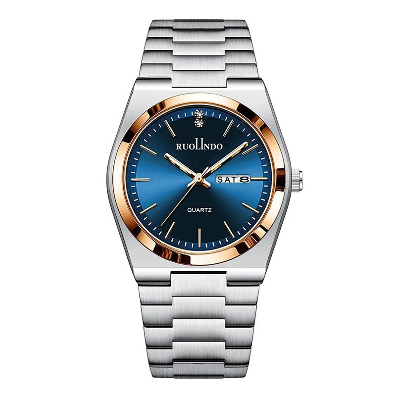 2026 Fashion Men Business Watch Leisure Quartz Stainless Steel Buckle WristWatches Waterproof Luminous Calendar Men's Watches