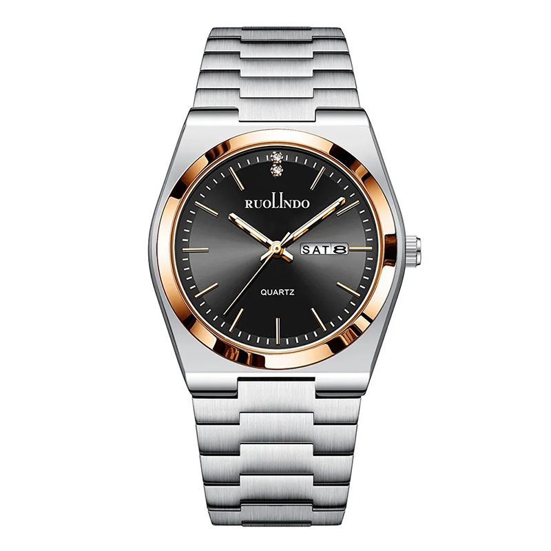 2026 Fashion Men Business Watch Leisure Quartz Stainless Steel Buckle WristWatches Waterproof Luminous Calendar Men's Watches