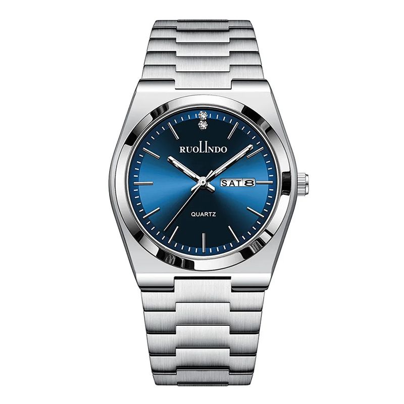 2026 Fashion Men Business Watch Leisure Quartz Stainless Steel Buckle WristWatches Waterproof Luminous Calendar Men's Watches