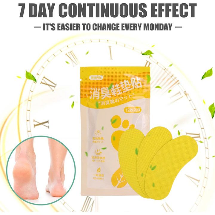 New Sport Shoes Odor Remover Deodorant Patch Lemon Athlete's Foot Soothing Insole Stickers Antibacterial Foot Care Tools