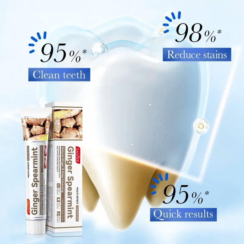 Toothpaste 100g Multi-effect Gum Care Toothpaste Ginger Propolis Mint Flavored Toothpaste To Remove Tooth Stains Smoke Coffee Stains Clean Mouth Keep Fresh Breath Teeth Sensitivity Relief &Cavity