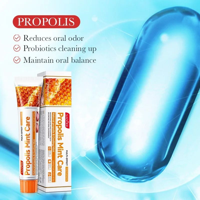 Toothpaste 100g Multi-effect Gum Care Toothpaste Ginger Propolis Mint Flavored Toothpaste To Remove Tooth Stains Smoke Coffee Stains Clean Mouth Keep Fresh Breath Teeth Sensitivity Relief &Cavity