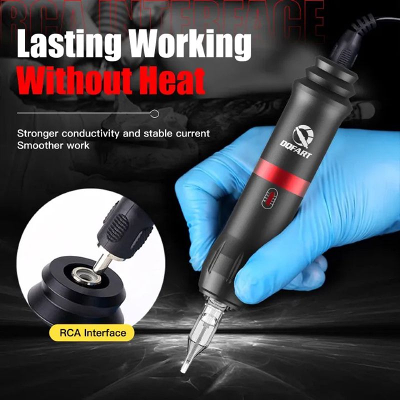 Wireless Tattoo Pen Kit Rotary Tattoo Machine With LED Mini Tattoo Power Supply 1300mAh Cartridge Needles Tattoo Kit For Body Ar