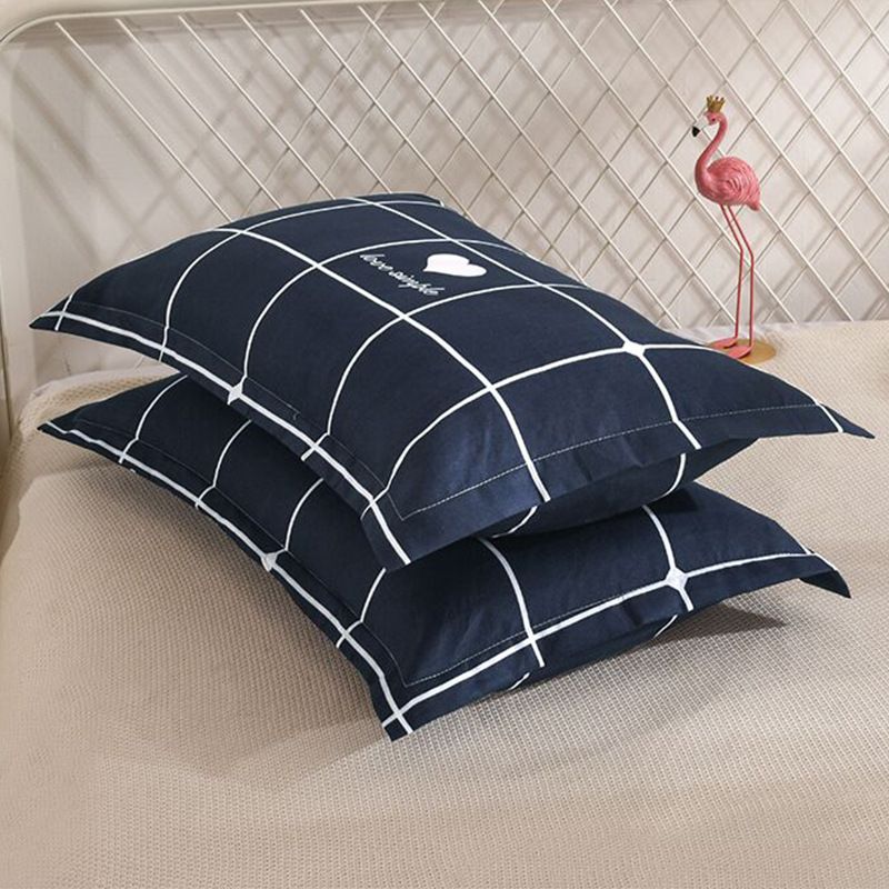 2Pcs Pillowcase Household Large Pillowcase Cover Aloe Vera Cotton Spring Summer Floral Print Geometric Printing Fashion Quality Pillow Covers for Bedroom