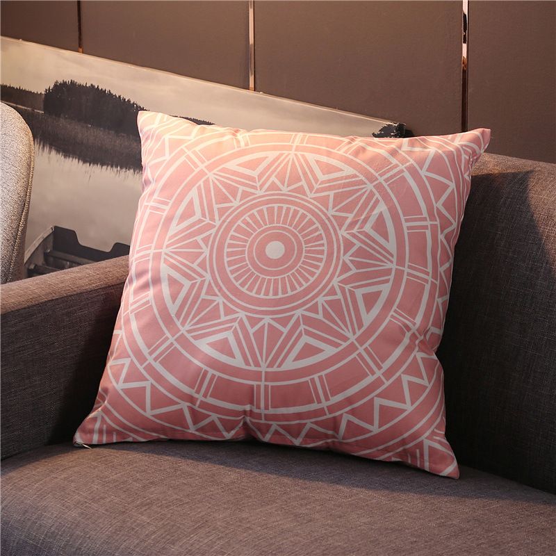2024 New Velvet Texture Retro Ethnic Style Throw Pillow Cover 18x18 Inch Farmhouse Decorative Pillow Covers Pilowcase for Sofa Bedside Backrest Car Lumbar