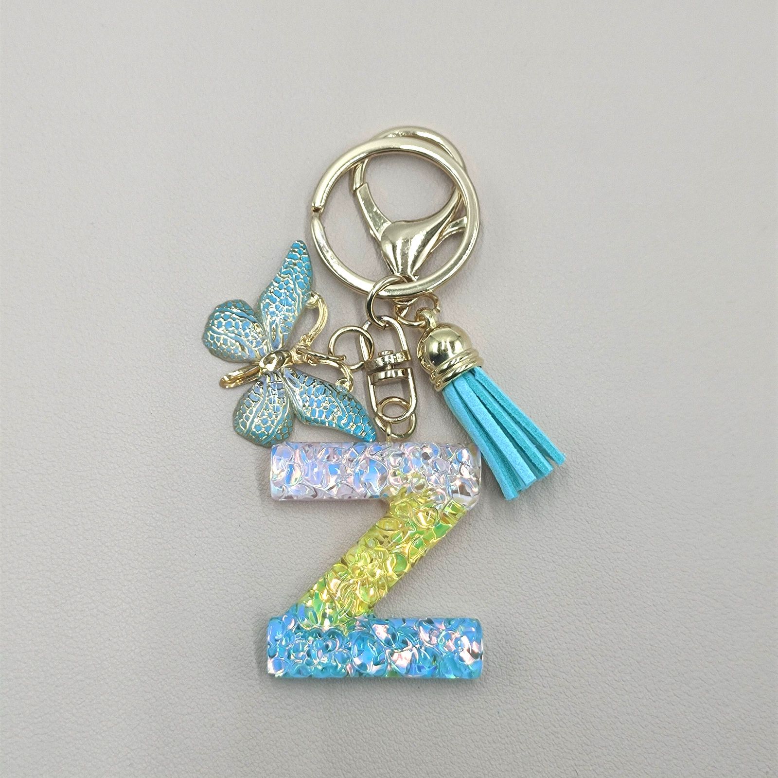 Resin 3D Letter Keyring Creative Luggage Tag Bag Charm Beautiful Keychain Fashion Perfect Gift 26 Letters Custom Initial Keychains