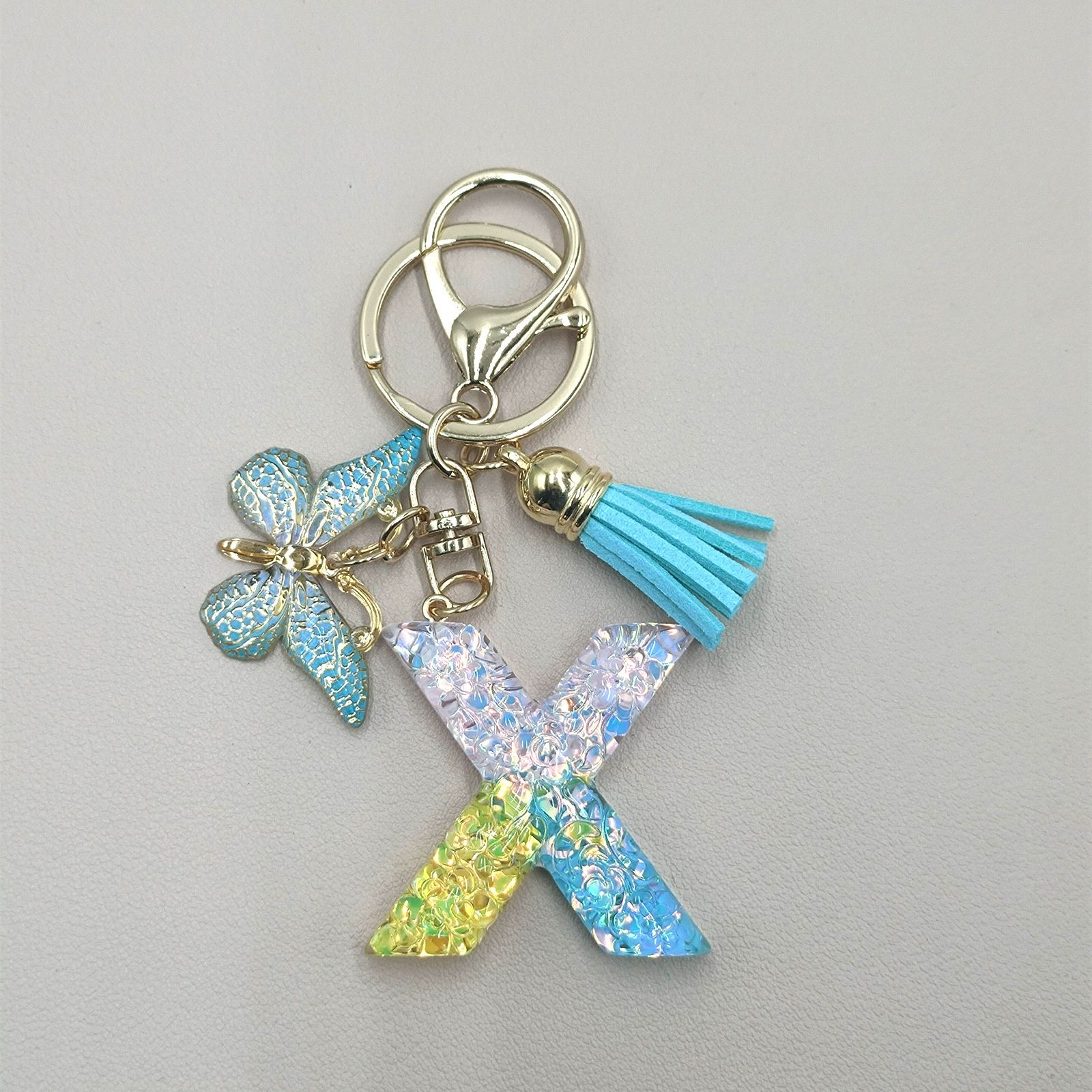 Resin 3D Letter Keyring Creative Luggage Tag Bag Charm Beautiful Keychain Fashion Perfect Gift 26 Letters Custom Initial Keychains