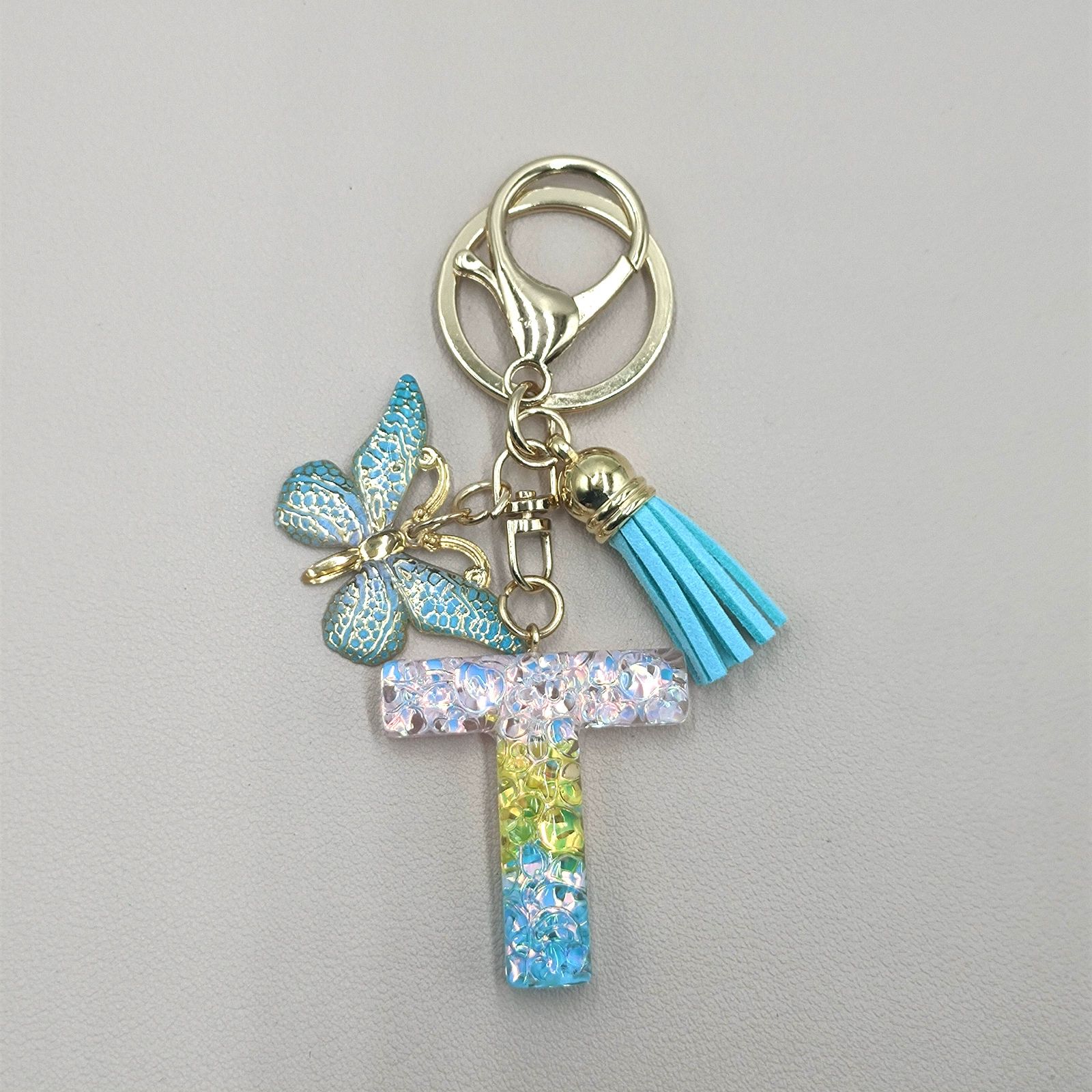 Resin 3D Letter Keyring Creative Luggage Tag Bag Charm Beautiful Keychain Fashion Perfect Gift 26 Letters Custom Initial Keychains
