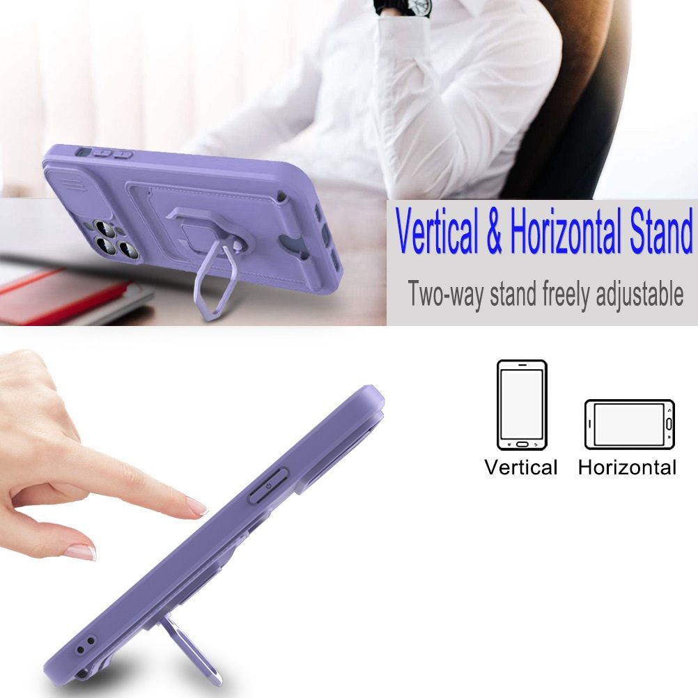 Multi-Functional Phone Case for Samsung Galaxy A05/A06/S20 FE/S22 Ultra with Card Slot Kickstand Phone Holder and Lanyard Samsung Phone Cover with Camera Lens Protector Samsung S22Plus Protective Case