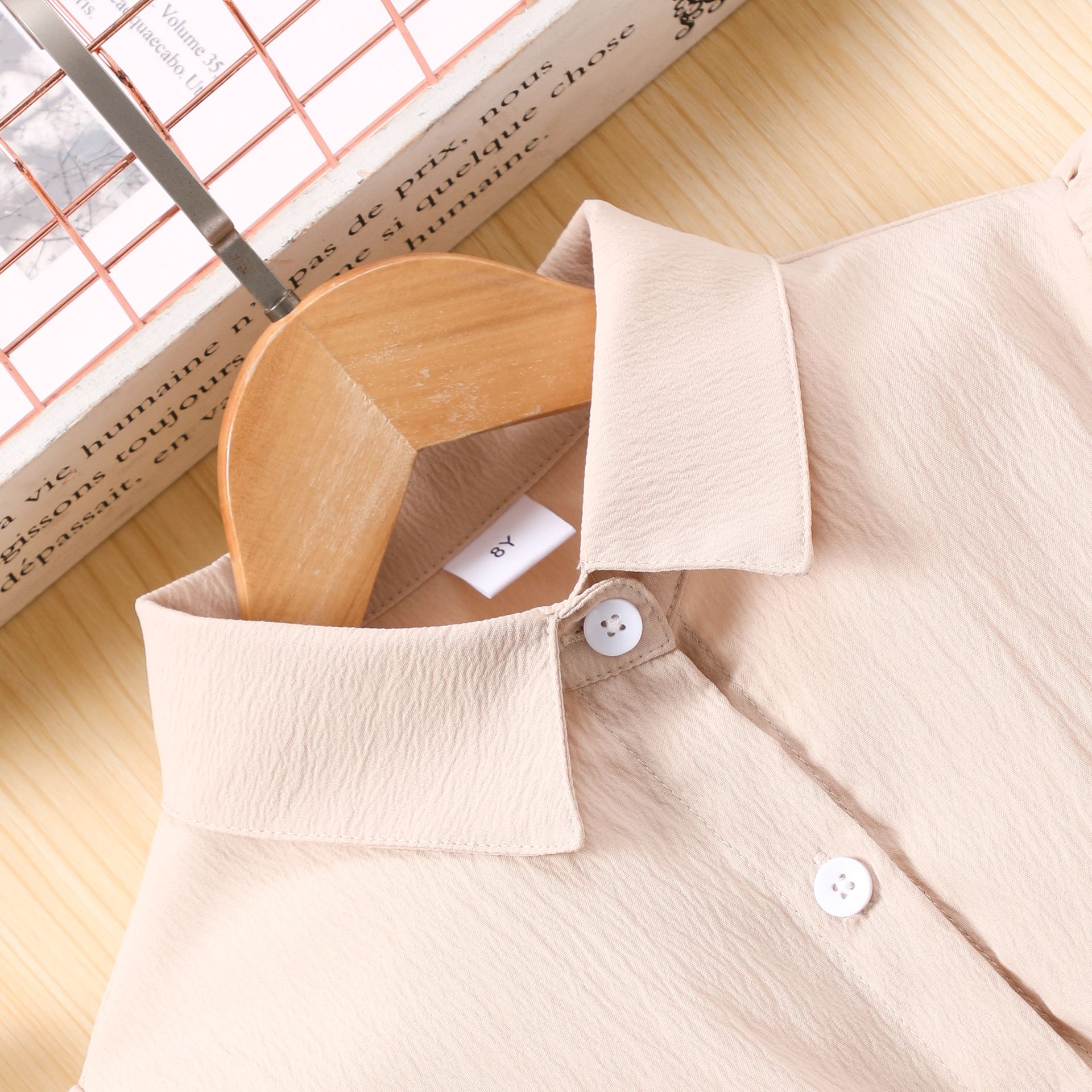 2025 New Design Elegant Long-Sleeve Notched Collar Blouse Dress with Waist Sash and Tulle Paneled Skirt for Girls 8-12 Years Qulity Fashion  Clothing for Kids Dresses