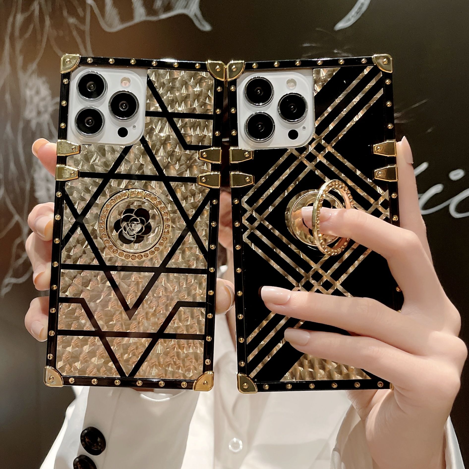 Samsung A05 Phone Cover Phantom Anti-Drop iPhone X Phone Case with Floral Pattern Fashionable iPhone12/12PRO Samsung  A53 Protective Case for Women
