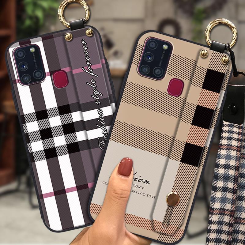Samsung Phone Cover Fashion Adjustable Phone Case with Kickstand Strap & Finger Ring Heat Dissipation Creative Design Phone Case for Samsung  S20 Plus Cover for Couples Men and Women