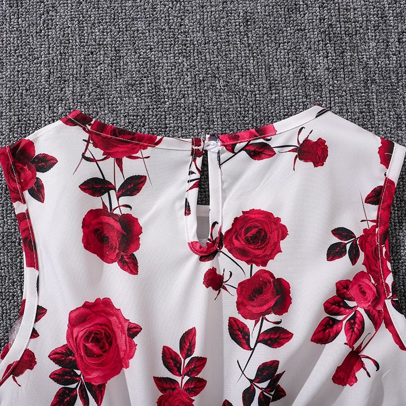 Girls' Clothing Sets Outfit New Sleeveless Floral Dress with Long-Sleeve Knit Cardigan Matching Toddler & Kids' 2-Piece Set Girls Fashion Clothing