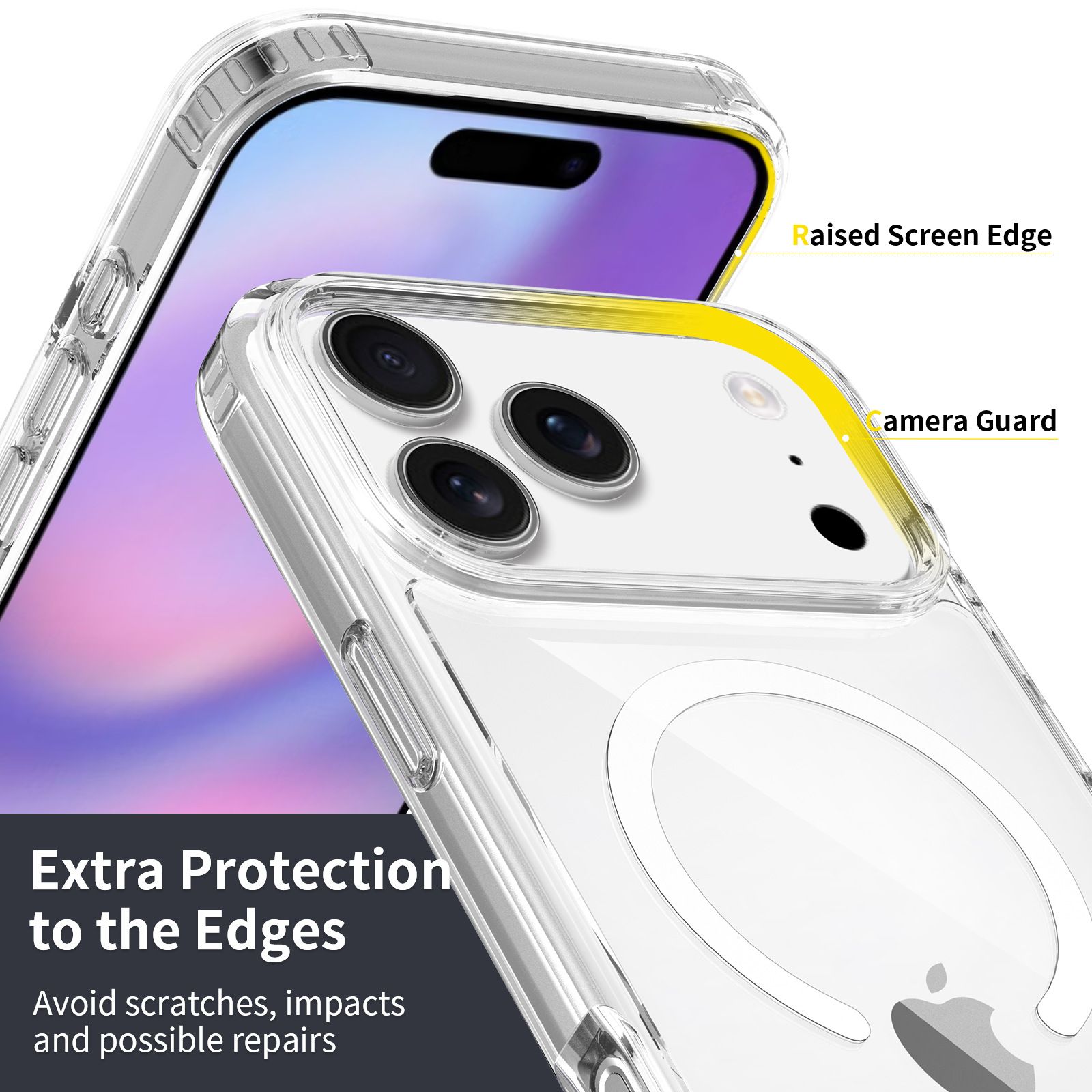 iPhone 17 Cover Apple Phone Case Magnetic Shockproof Protective Case Transparent iPhone 17 Pro Case Business Minimalist Comfortable Hand Feeling Wear Resistant iPhone 17 Pro Max Cover