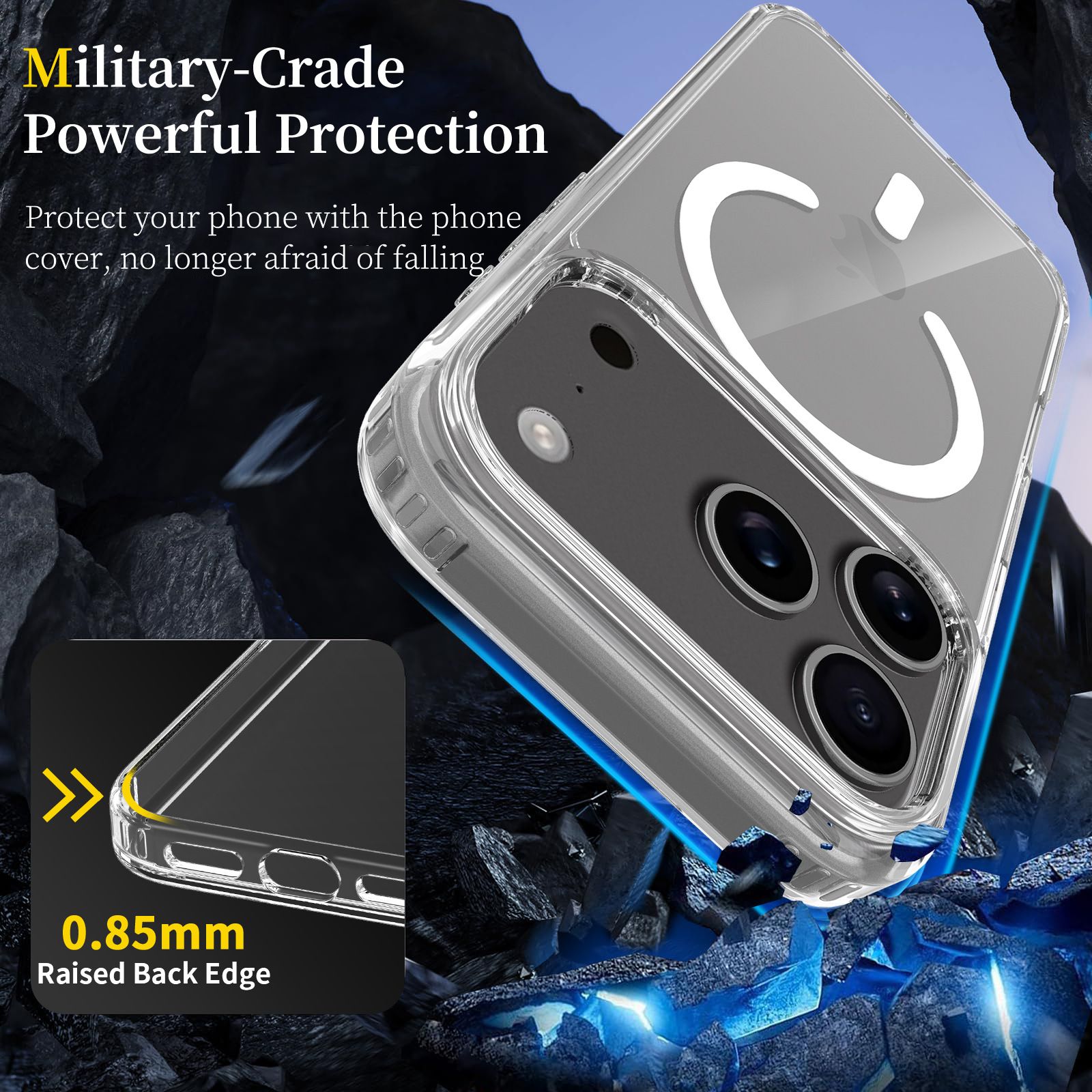 iPhone 17 Cover Apple Phone Case Magnetic Shockproof Protective Case Transparent iPhone 17 Pro Case Business Minimalist Comfortable Hand Feeling Wear Resistant iPhone 17 Pro Max Cover