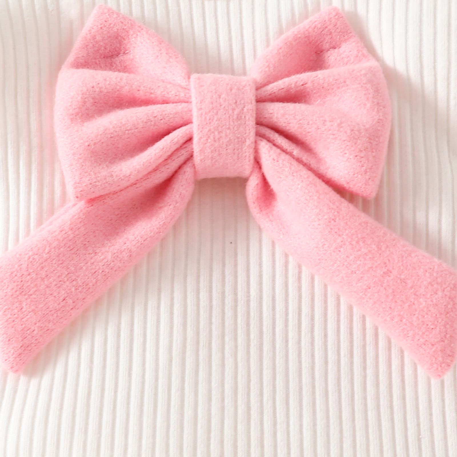 Girls Clothing Toddler 3 Piece Outfit Knitted Fabric Comfortable & Soft Beret Long Sleeve Top Midi Skirt Big Bow Autumn Winter New Season Fashion Elegant Suitable for 0-5Y