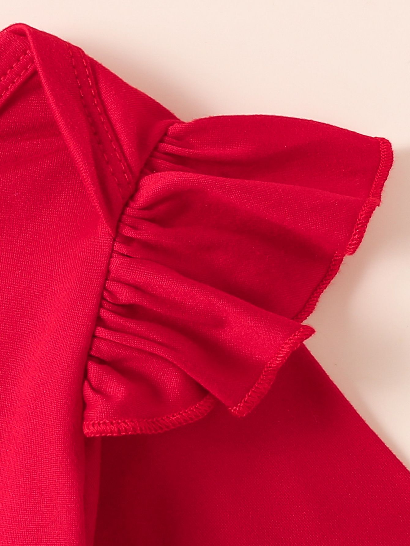 Baby Clothing 2 Piece Set Long Sleeve Romper With Letter Heart Print Flared Pants Fashion Comfortable Breathable Outfit For Holiday Party Newborn Toddler Wear