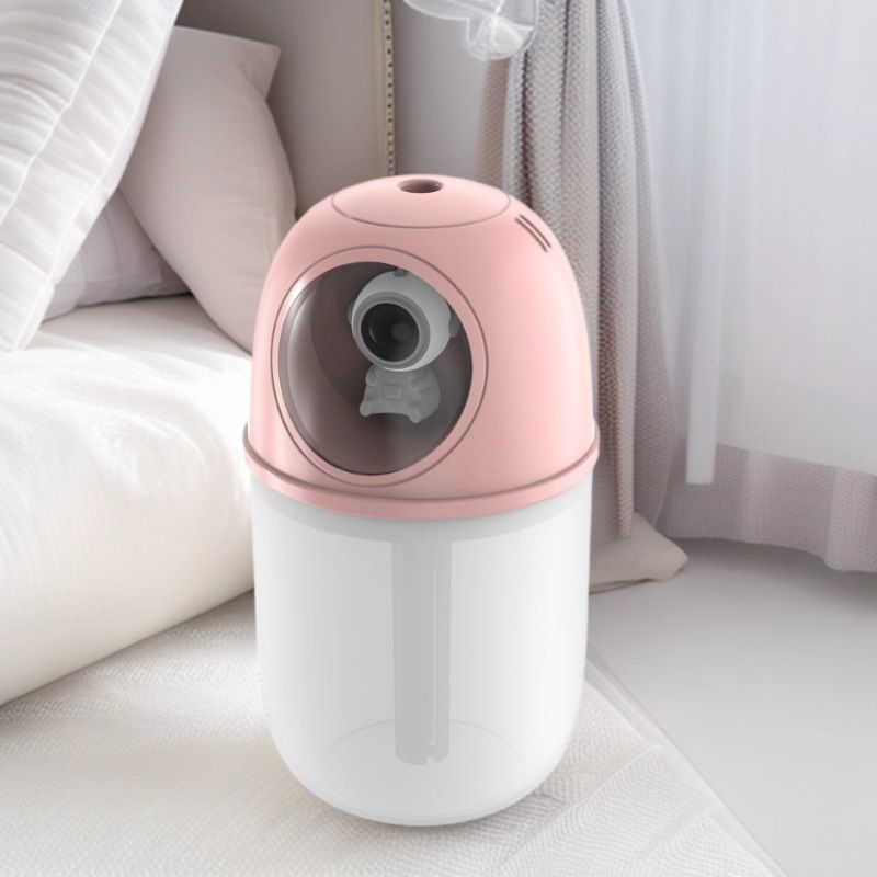 260ML Mini Ultrasonic Humidifier Creative Space Capsule Design USB Aromatherapy Essential Oil Diffuser LED Backlight Night Light Mist Sprayer Air Freshener