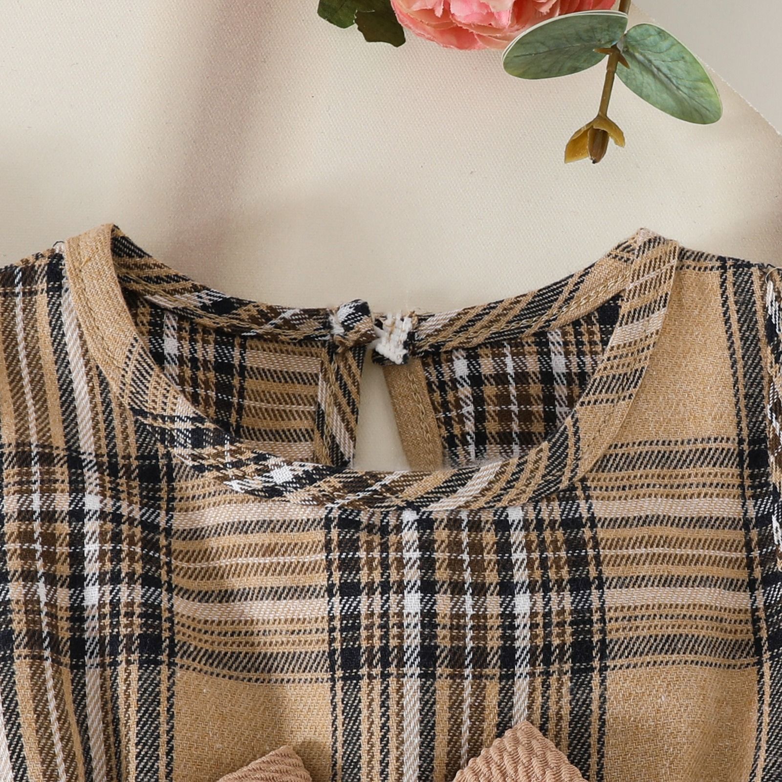 3 Pcs Summer Baby Girl Dress Set Sleeveless Ruffle Crop Jacket Top with Bow Headband Plaid Bow Dress and Infant Toddler Outfit for 3 Months to 3 Years Girls Cute Princess Clothing Set