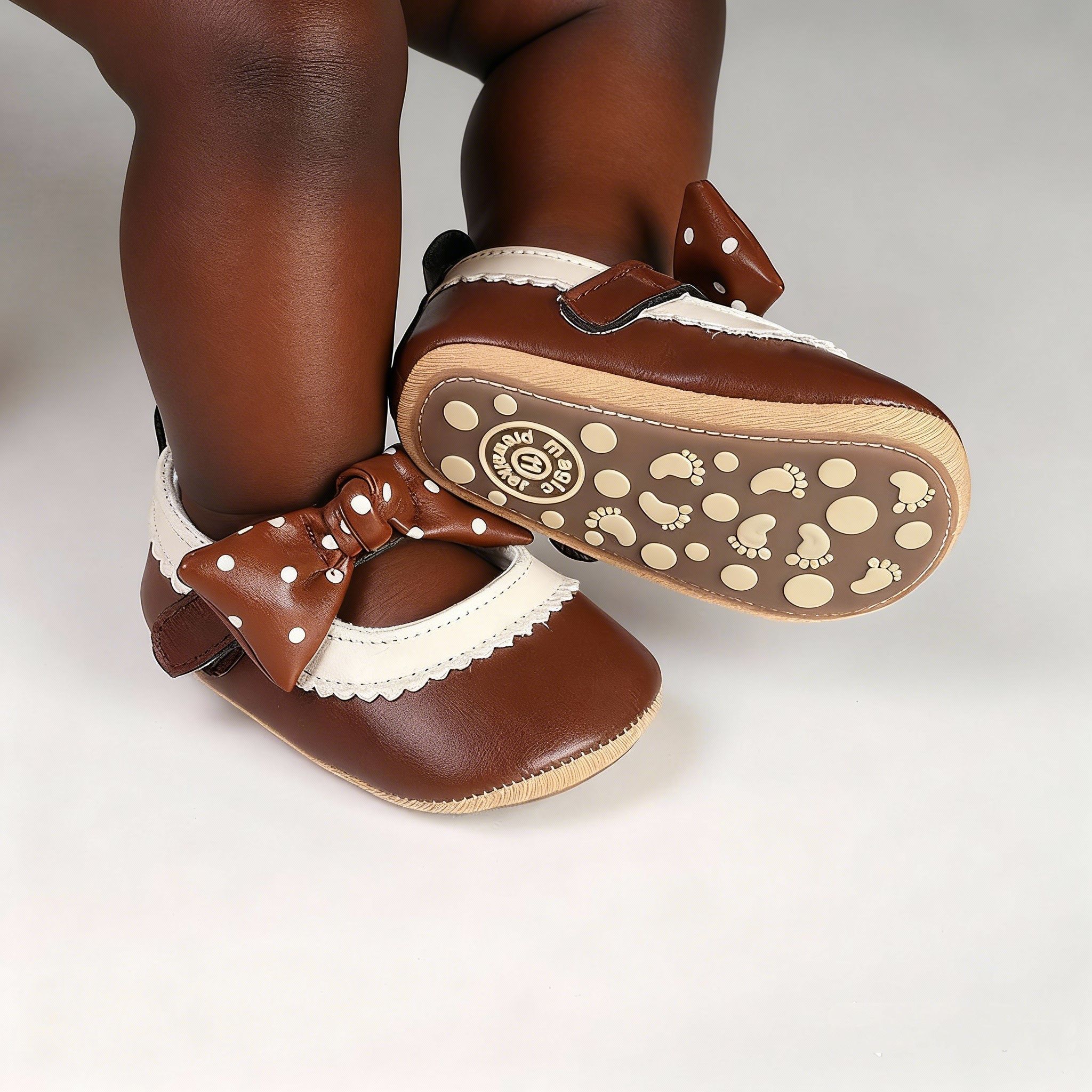 Baby Princess Shoes for 0–1 Year Newborn Infant First Walker Shoes Toddler Round Toe Soft Leather Dress Shoes Cute Prewalker Shoes for Baby Girls