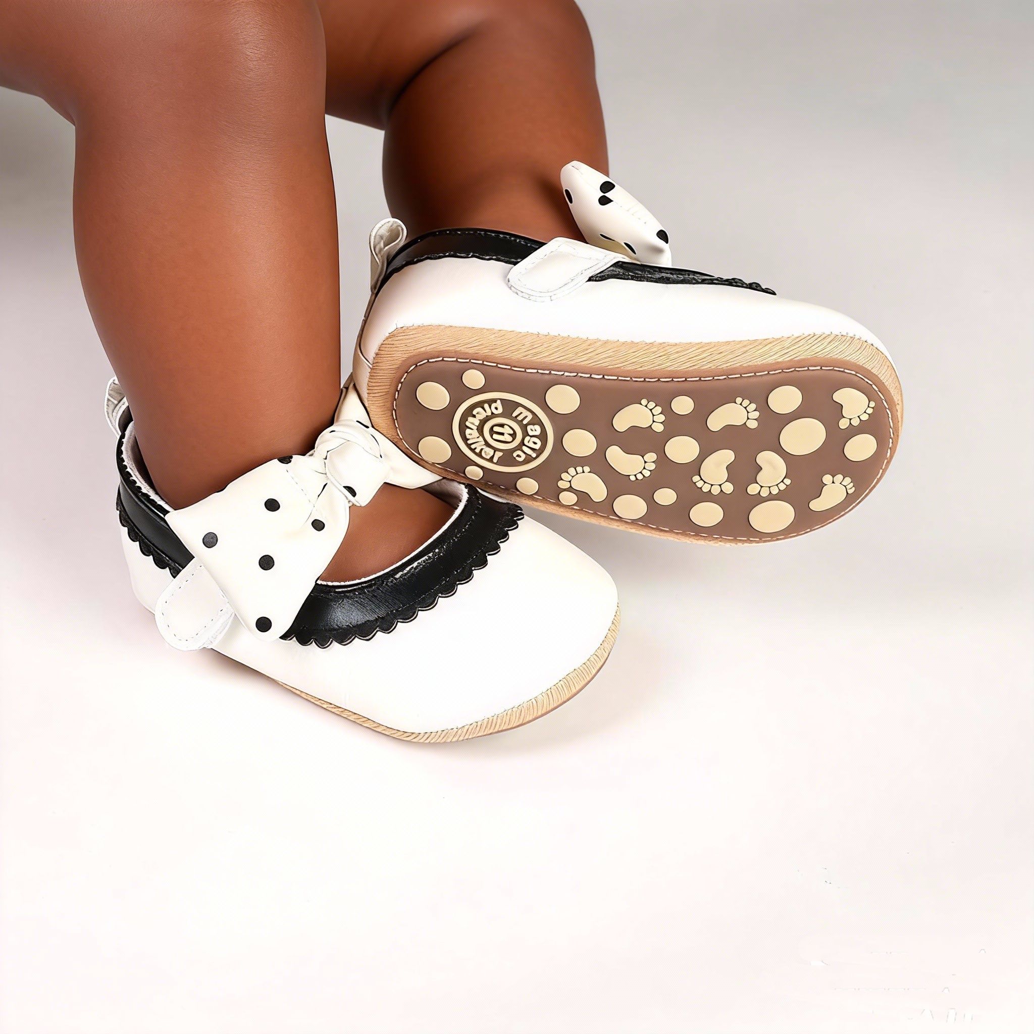 Baby Princess Shoes for 0–1 Year Newborn Infant First Walker Shoes Toddler Round Toe Soft Leather Dress Shoes Cute Prewalker Shoes for Baby Girls